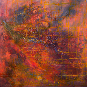 006 Morgenr&ouml;te, 80 x 80 cm, 2011, 8125-2-2011